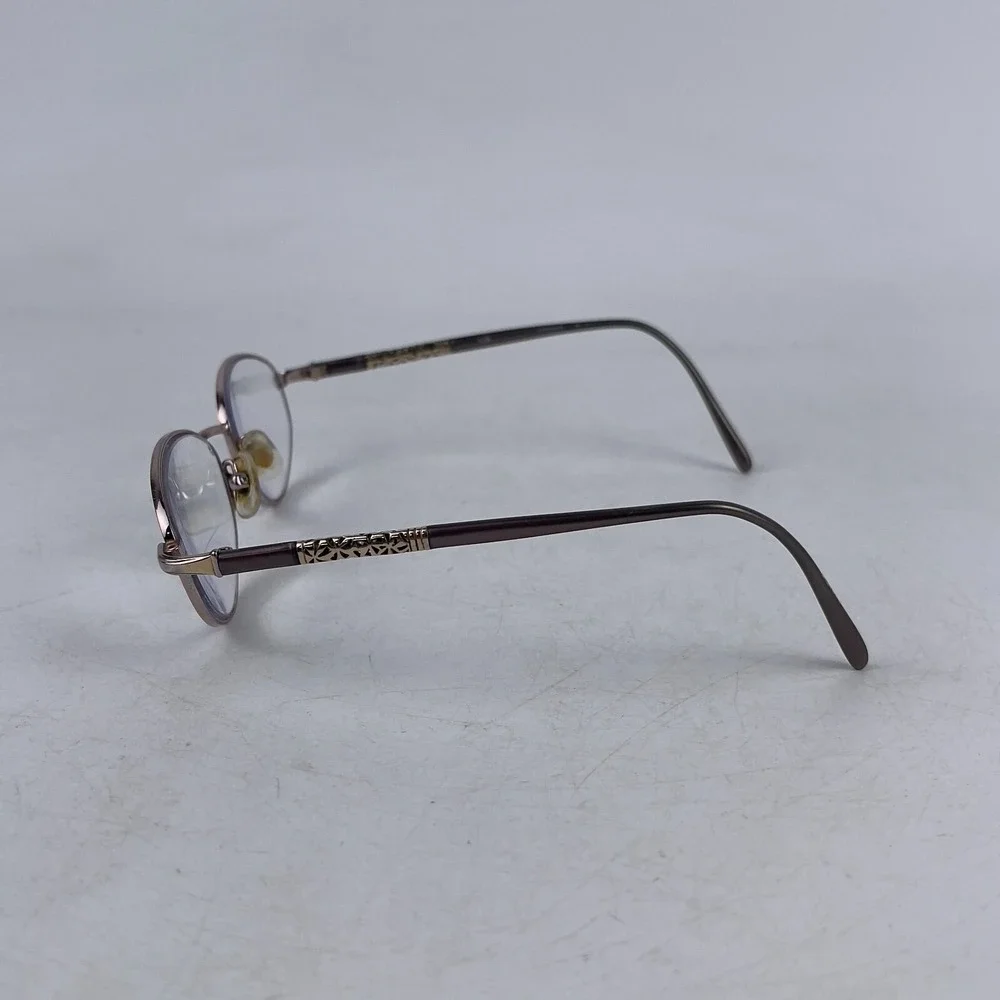 Seiko Womens Eyeglasses Frame Black Silver Metal‎ Oval Full Rim 52-18-135